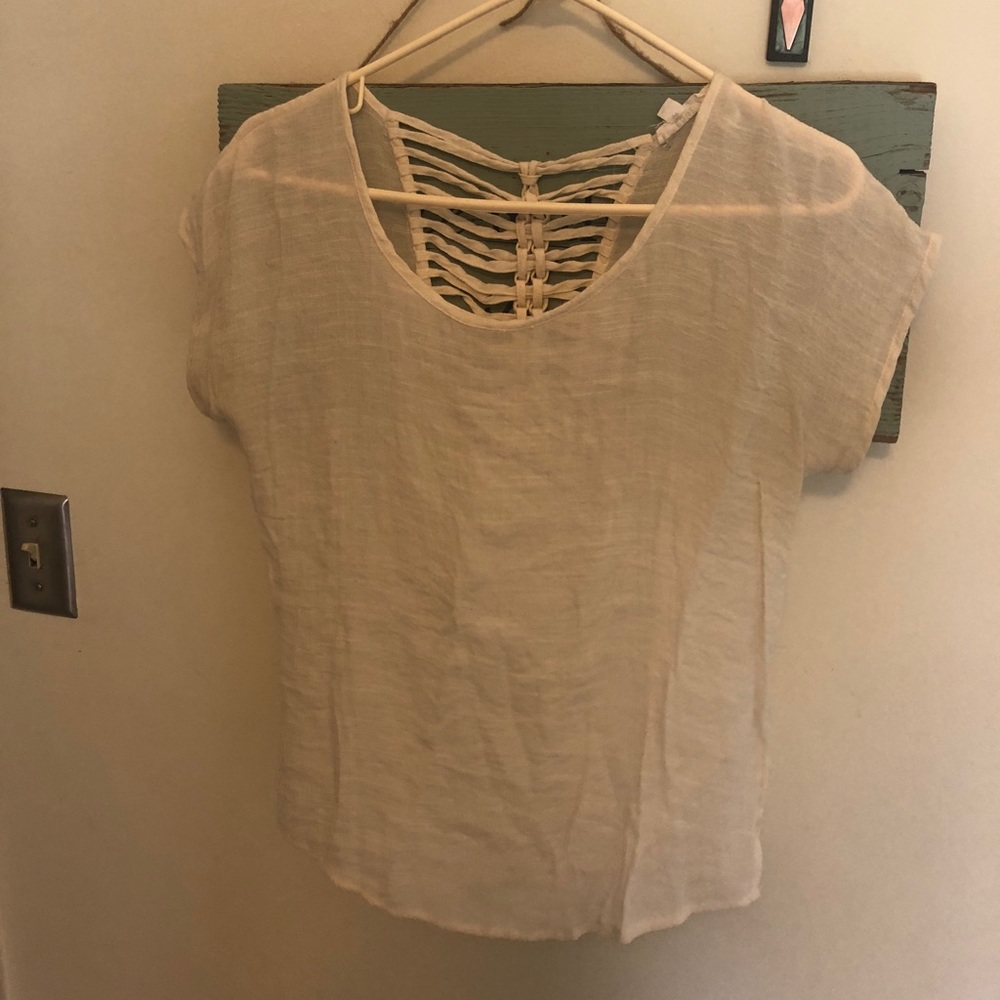 Cute cream shirt!
